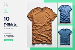 T Shirt Logo Branding Mockup 10 Set V-15 Product Image 1