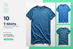 T Shirt Logo Branding Mockup 10 Set V-16 Product Image 1