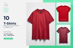 T Shirt Logo Branding Mockup 10 Set V-17 Product Image 1