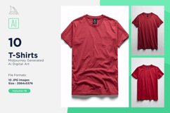 T Shirt Logo Branding Mockup 10 Set V-18 Product Image 1