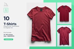 T Shirt Logo Branding Mockup 10 Set V-19 Product Image 1