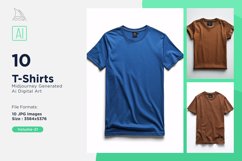 T Shirt Logo Branding Mockup 10 Set V-21 Product Image 1