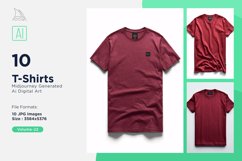 T Shirt Logo Branding Mockup 10 Set V-22 Product Image 1