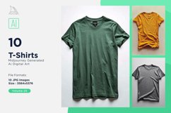 T Shirt Logo Branding Mockup 10 Set V-25 Product Image 1