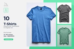 T Shirt Logo Branding Mockup 10 Set V-26 Product Image 1