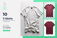 T Shirt Logo Branding Mockup 10 Set V-28 Product Image 1