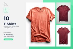 T Shirt Logo Branding Mockup 10 Set V-29 Product Image 1