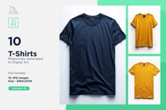 T Shirt Logo Branding Mockup 10 Set V-31 Product Image 1