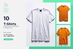 T Shirt Logo Branding Mockup 10 Set V-32 Product Image 1
