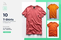 T Shirt Logo Branding Mockup 10 Set V-33 Product Image 1