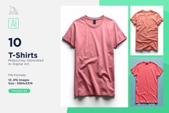T Shirt Logo Branding Mockup 10 Set V-34 Product Image 1