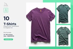 T Shirt Logo Branding Mockup 10 Set V-36 Product Image 1