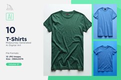 T Shirt Logo Branding Mockup 10 Set V-37 Product Image 1