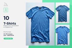 T Shirt Logo Branding Mockup 10 Set V-38 Product Image 1