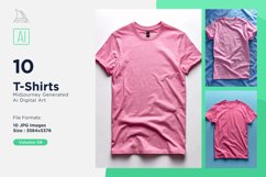 T Shirt Logo Branding Mockup 10 Set V-39 Product Image 1