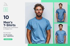 White T Shirt Logo Branding Mockup 10 Set V-4 Product Image 1