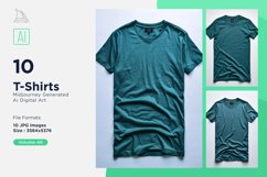 T Shirt Logo Branding Mockup 10 Set V-40 Product Image 1