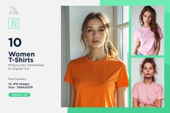 T Shirt Logo Branding Mockup 10 Set V-43 Product Image 1