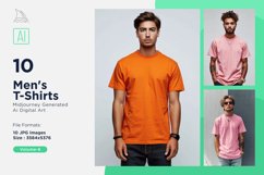 White T Shirt Logo Branding Mockup 10 Set V-6 Product Image 1