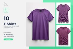 White T Shirt Logo Branding Mockup 10 Set V-9 Product Image 1