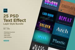 25 Text Effect Layer Style Bundle Vol-04 Product Image 1