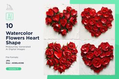 Flowers Heart Shape Cupid&#039;s Canvas Painting Love Product Image 1