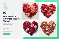 Flowers Heart Shape Cupid&#039;s Canvas Painting Love Product Image 1