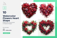 Flowers Heart Shape Cupid&#039;s Canvas Painting Love Product Image 1
