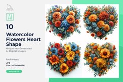 Flowers Heart Shape Celebrating Love Product Image 1