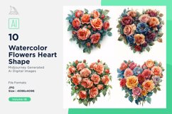 Flowers Heart Shape Celebrating Love Product Image 1