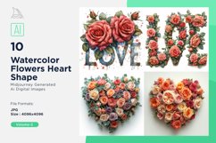 Flowers Heart Shape Love&#039;s Tapestry A Valentine&#039;s Mosaic Product Image 1