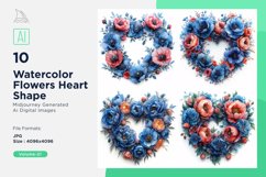 Flowers Heart Shape Love Blossoms A Valentine&#039;s Bouquet Product Image 1