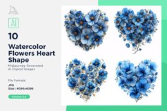 Flowers Heart Shape Celebrating Love Product Image 1