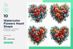 Flowers Heart Shape Celebrating Love Product Image 1