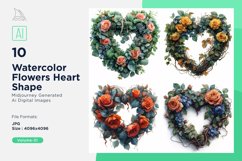 Flowers Heart Shape Love Blossoms A Valentine&#039;s Bouquet Product Image 1