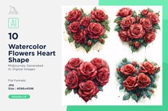 Flowers Heart Shape Celebrating Love Product Image 1