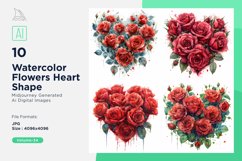 Flowers Heart Shape Celebrating Love Product Image 1