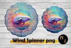 Whale Wind Spinner sublimation,Sea Wind Spinner design Product Image 1