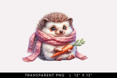 Cozy Hedgehog Clipart Product Image 1