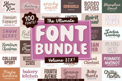 NEW! 100 FONTS - The ULTIMATE Font Bundle Vol. 6 Product Image 1