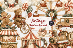 Vintage Christmas Clipart Product Image 1
