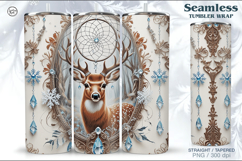 Christmas Seamless Tumbler Wrap 20 oz Product Image 1