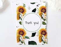 Watercolor sunflower digital paper. Seamless pattern Product Image 7