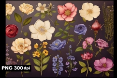 Flowers Vintage Book Herbarium Product Image 1