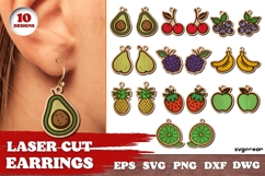Earrings Laser Cut Mega Bundle | Glowforge | SVG Product Image 7