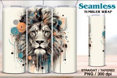 Lion Tumbler Sublimation, 20 oz Tumbler Wrap Product Image 1