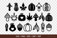 20 Fall Earrings SVG Bundle, Autumn Jewelry Template Product Image 2