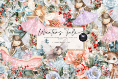 Winter Fairy Flowers Bundle Clipart Product Image 1