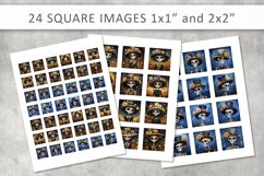 Halloween skull square images, Collage Sheet Product Image 2