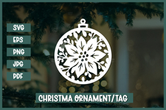 6 Christmas Ornament SVG,Christmas Paper cut SVG Product Image 3